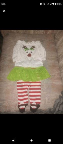 Christmas outfit size 6mos.
