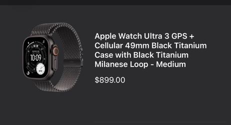 Apple Watch Ultra 3 + GPS Cellular - Gently Used
