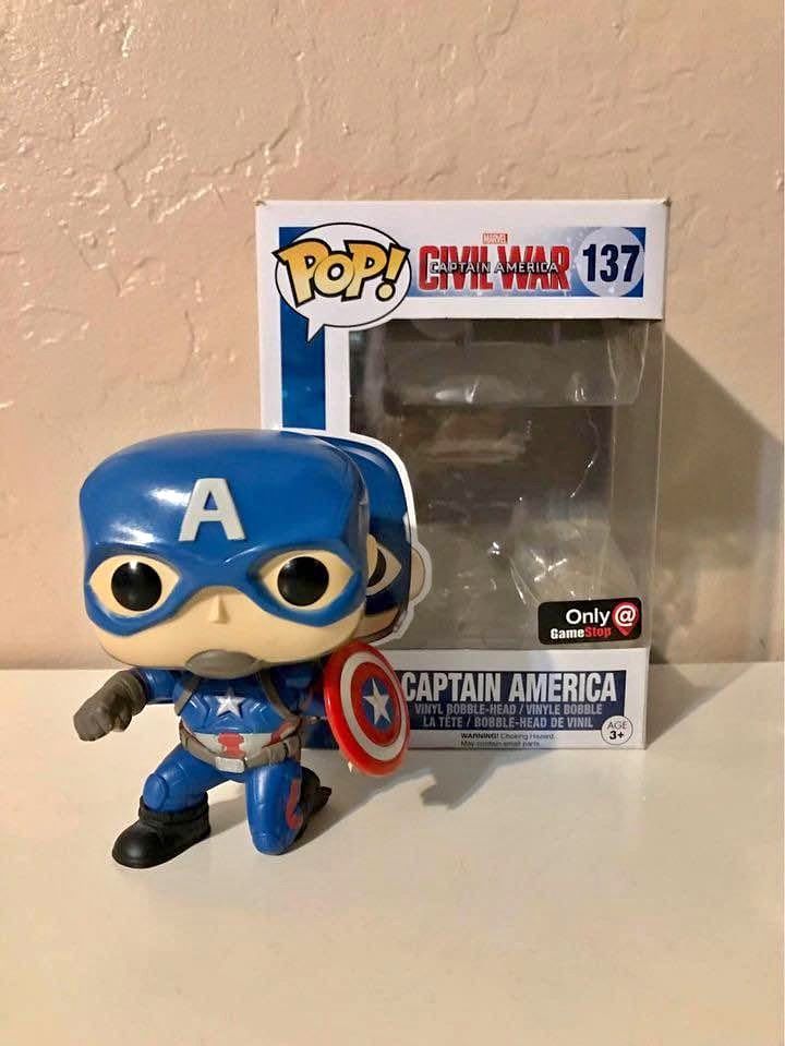 Marvel Avengers CA: Civil War GameStop Exclusive Captain America Funko Pop! Figure