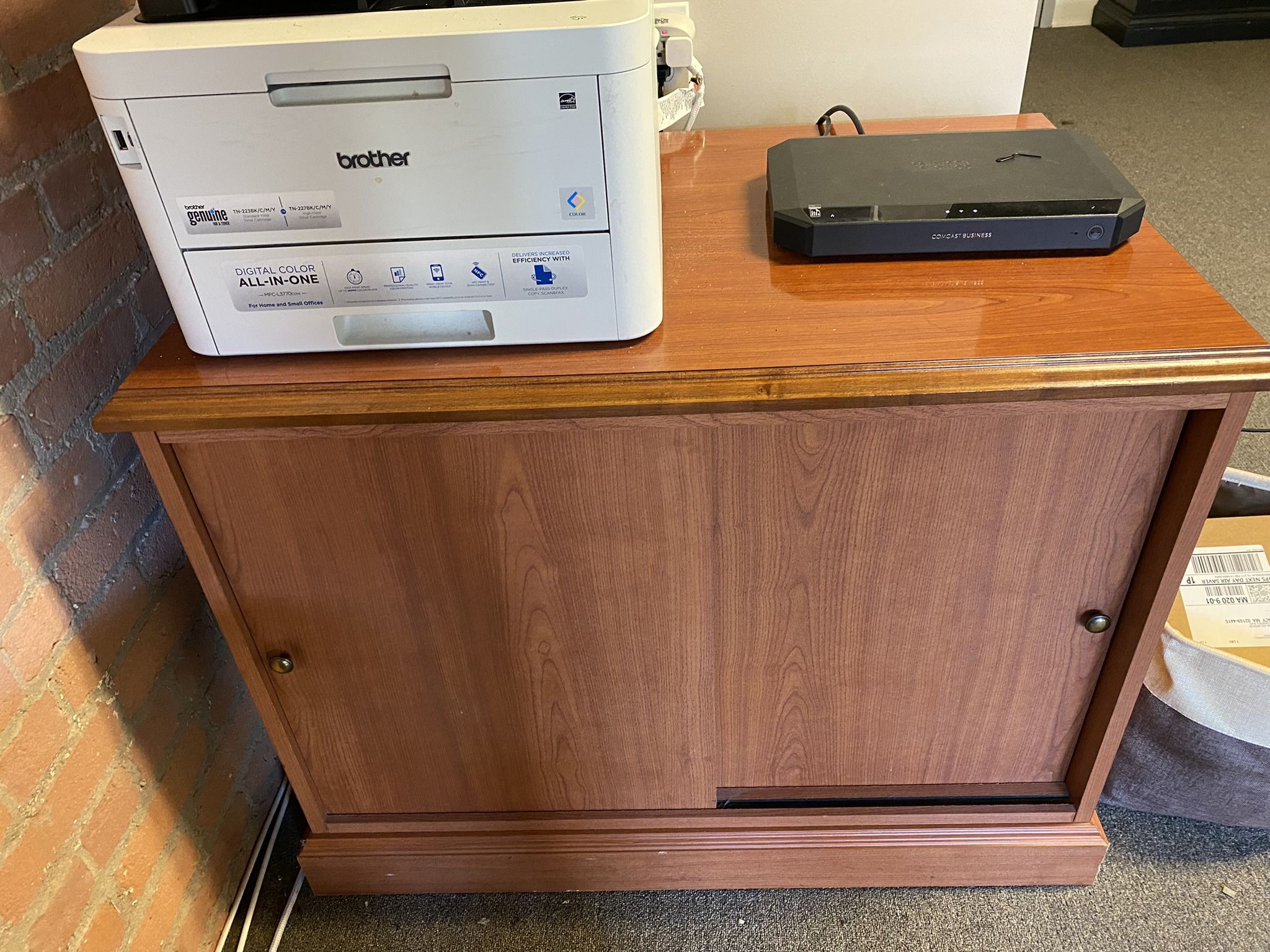 Wood Storage Cabinet