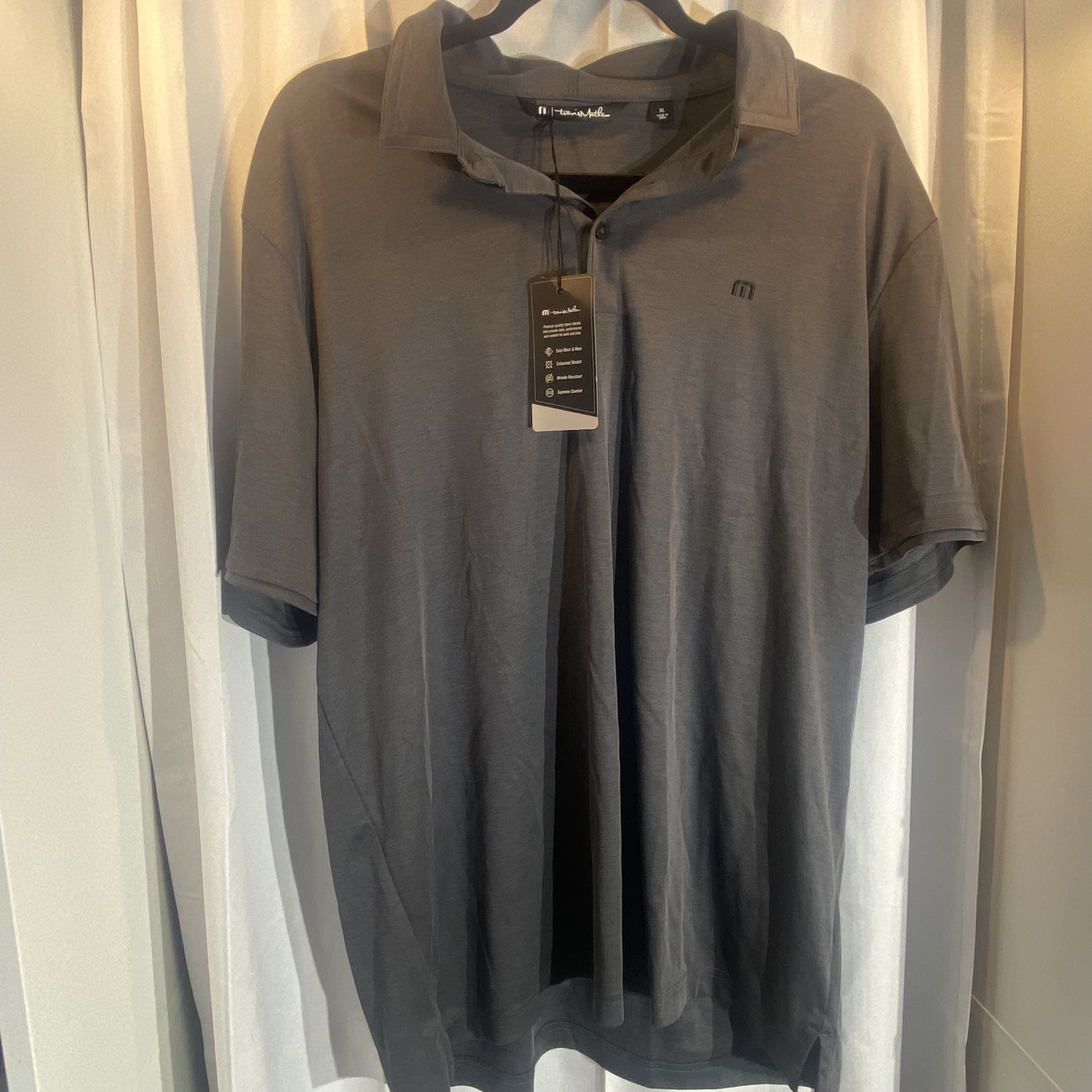 Men’s TRAVIS MATHEW Prestige Lifestyle Performance Gray XL NWT