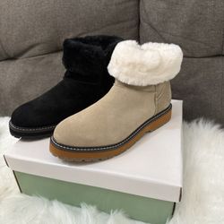 Coldwater Creek Boots Black & Beige Size 8