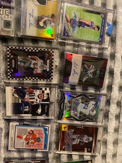 NFL Autographed Football Card Lot