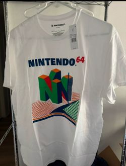 Nintendo 64 White T Shirt Mens Size Large New With Tags