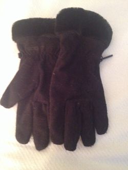 Scott USA medium fleece gloves w/ faux fur cuff