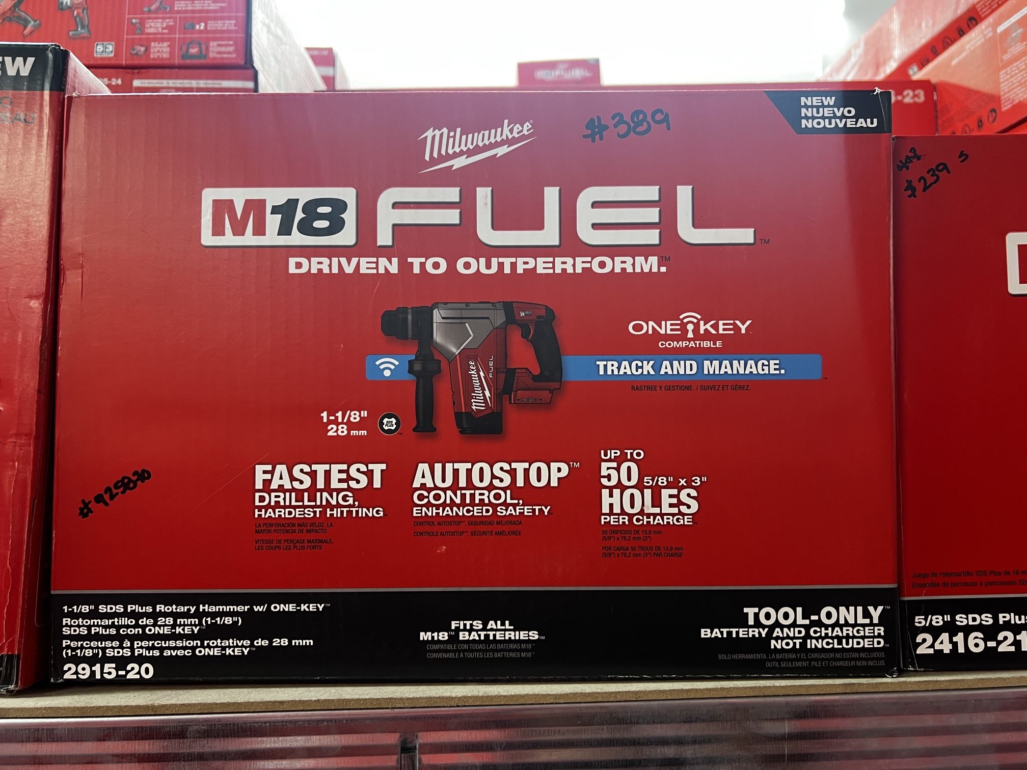 Milwaukee M18 Fuel 1-1/8” SDS Plus Rotary Hammer Tool Only