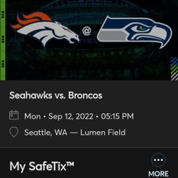 Seahawks Broncos 2 Tickets 200$ Each Sec 149 Row 3