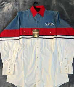 Authentic Vintage Bud Light Flannel Never Worn