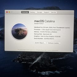 MacBook Pro 13-inch (2020, i5/16GB/500GB SSD) – Excellent Condition