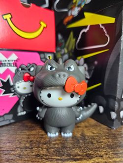(Trade) Hello Kitty Godzilla Happy Meal Toy & Boxes