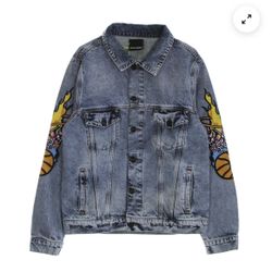 Disclaimer “Jump High” Denim Jacket – Rare Graffiti Streetwear