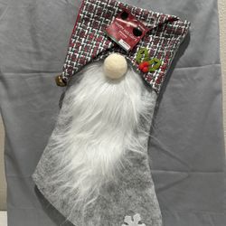 Christmas Stocking With A Pink Nose...