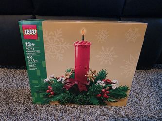 LEGO Christmas Table Decoration Builing Toy for Kids- Brick-Built Holiday Centerpiece 40743