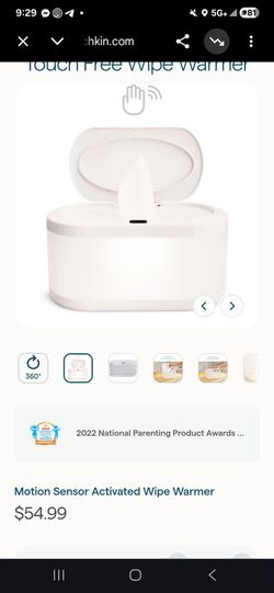Munchkin Precision Baby Bottle Warmer and Wipe Auto Dispenser bundle --White