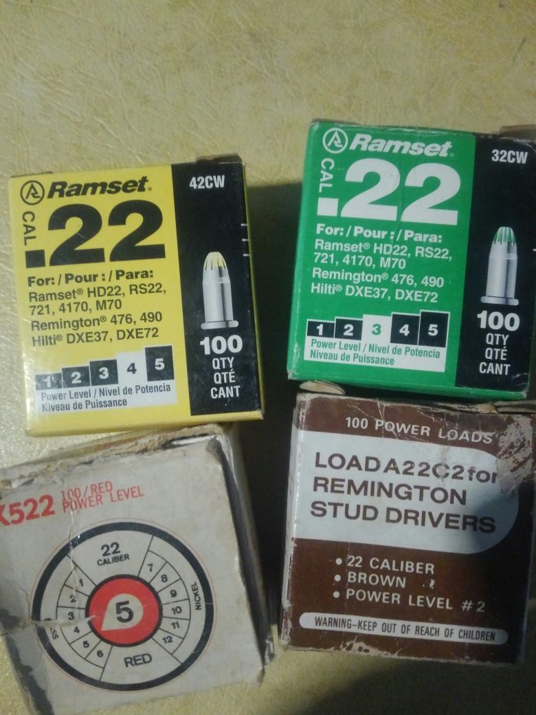Misc Ramset cartridges