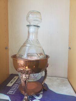 Special Brass With Glass Bottle