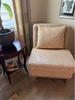 Animal print chair