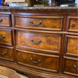 9 Drawer Dresser With Marble Top