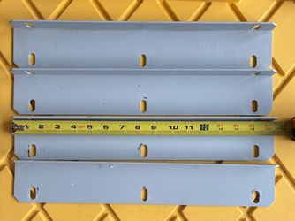 Used/Like New - (4) L-Shaped Angle Iron Brackets 16.5” Long X 2 5/8” X  1 1/8”