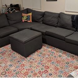 Superb L Shape Sofa (Custom-Made 8-way Hand-tied) 10' 6" X 8' 4" X 3'


