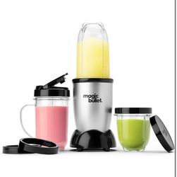 Magic Bullet Blender, Small, Silver, 11 Piece Set