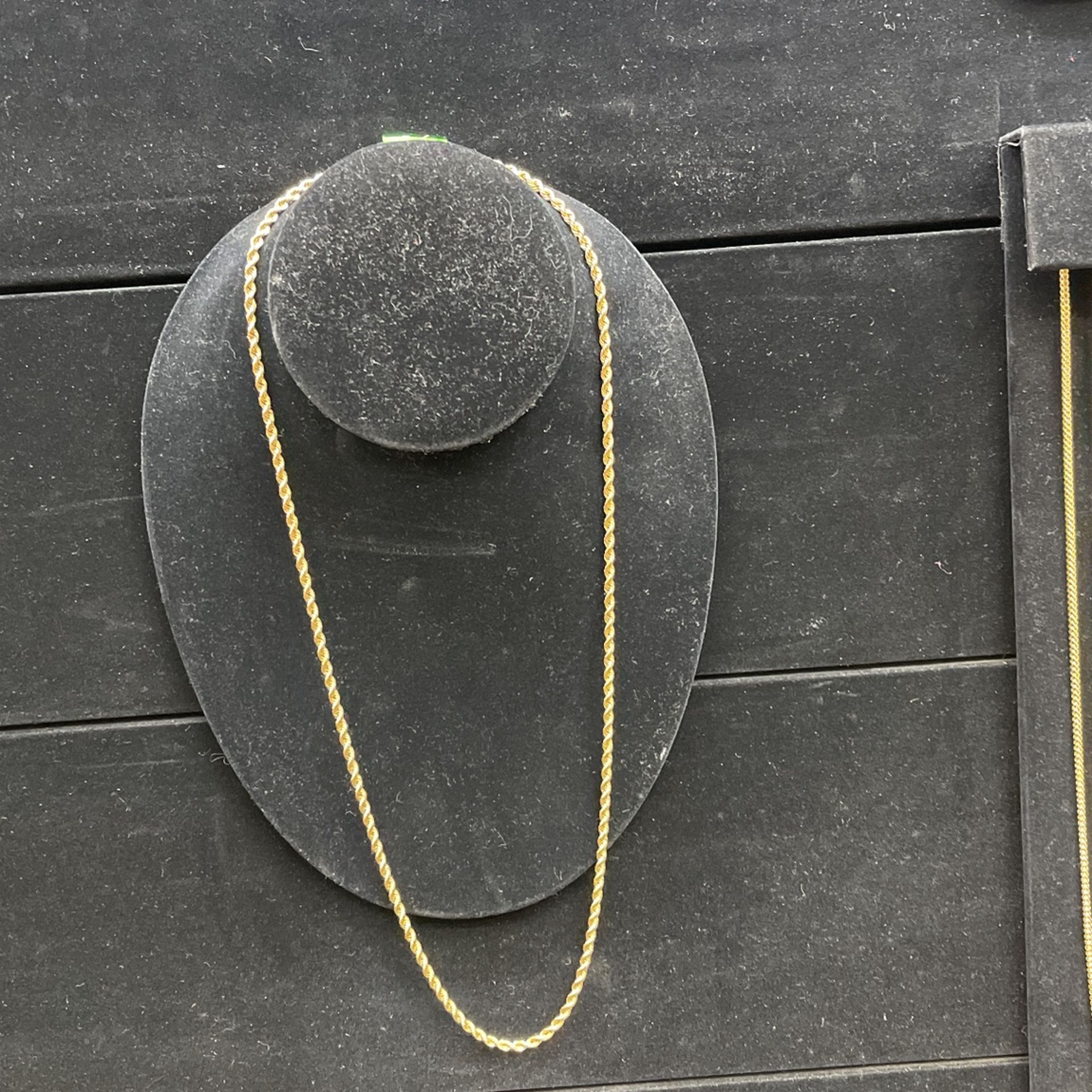 26” 10kt Yellow Gold Rope Chain