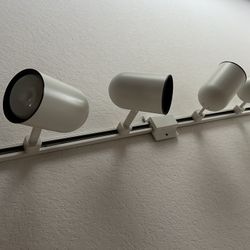 Track Lighting White Ceiling Mounted Hardwired Kit 