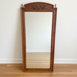 Vintage Wood Mirror 