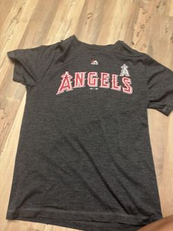 Angels Baseball Drifit Grey Shirt Size Small