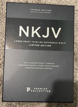 Thomas Nelson Nkjv thinline limited edition green goatskin