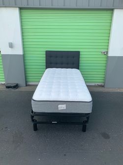 Twin Platform Bed Set
