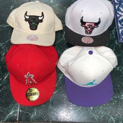 4 Hats All Size 7 1/8