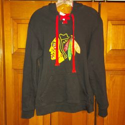 MENS SMALL CHICAGO BLACKHAWKS HOODIE SWEATSHIRT 
