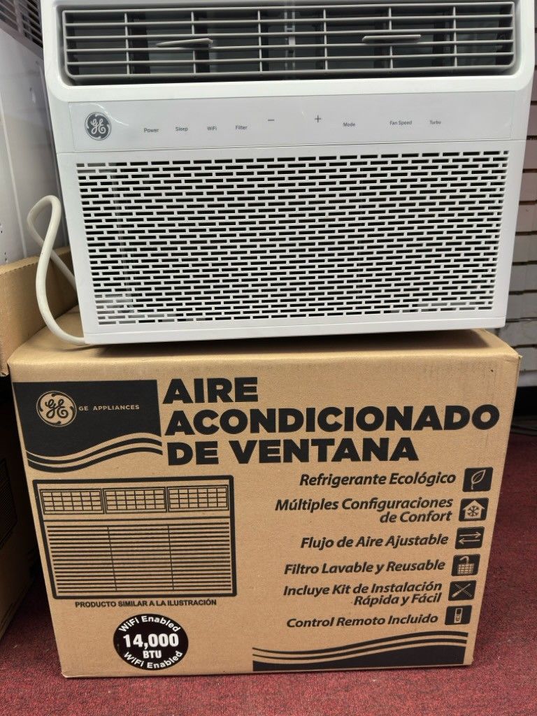 Get New Ac's With Warranty. 14000btu Windows Ac By GE WiFi Smart. 110 Volts. Complete Set