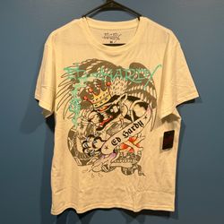 Ed Hardy White King Panther Tee Size Medium Brand New