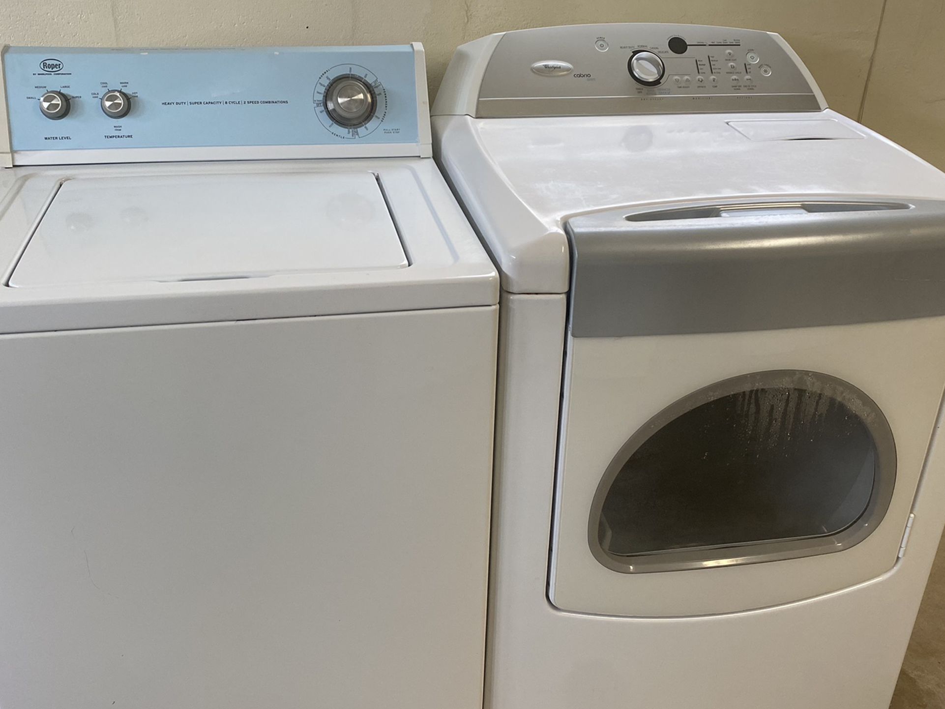 Washer And Electric Dryer Whirlpool Heavy Duty Working Great
