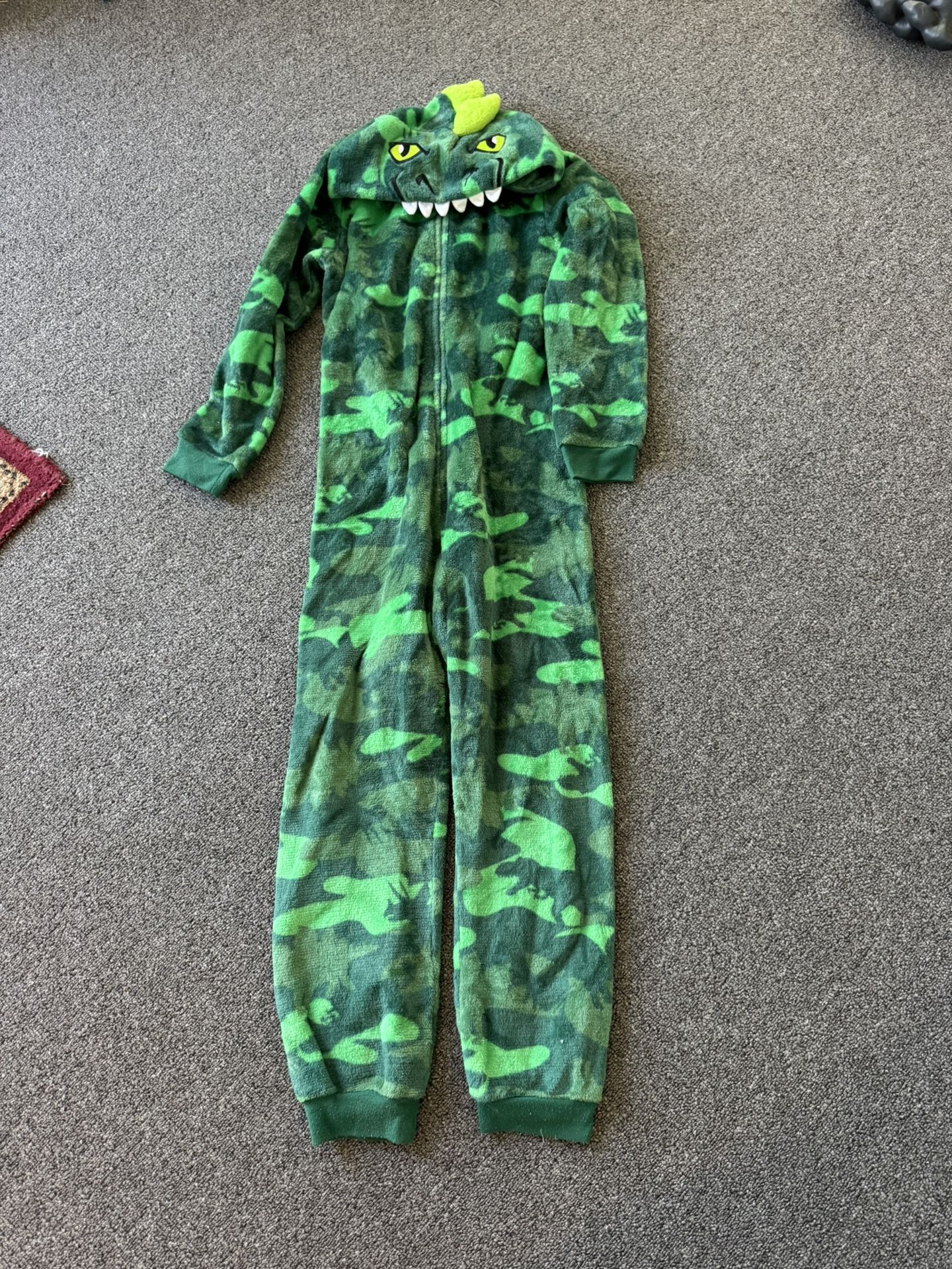 St. Eve Youth Kid's Plush Hooded Fleece Sleeper One Piece with Zipper