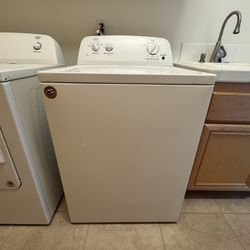 ROPER WHITE TOP LEAD WASHER FRONT LOAD GAS DRYER IN PERFECT SHAPE RP $1200