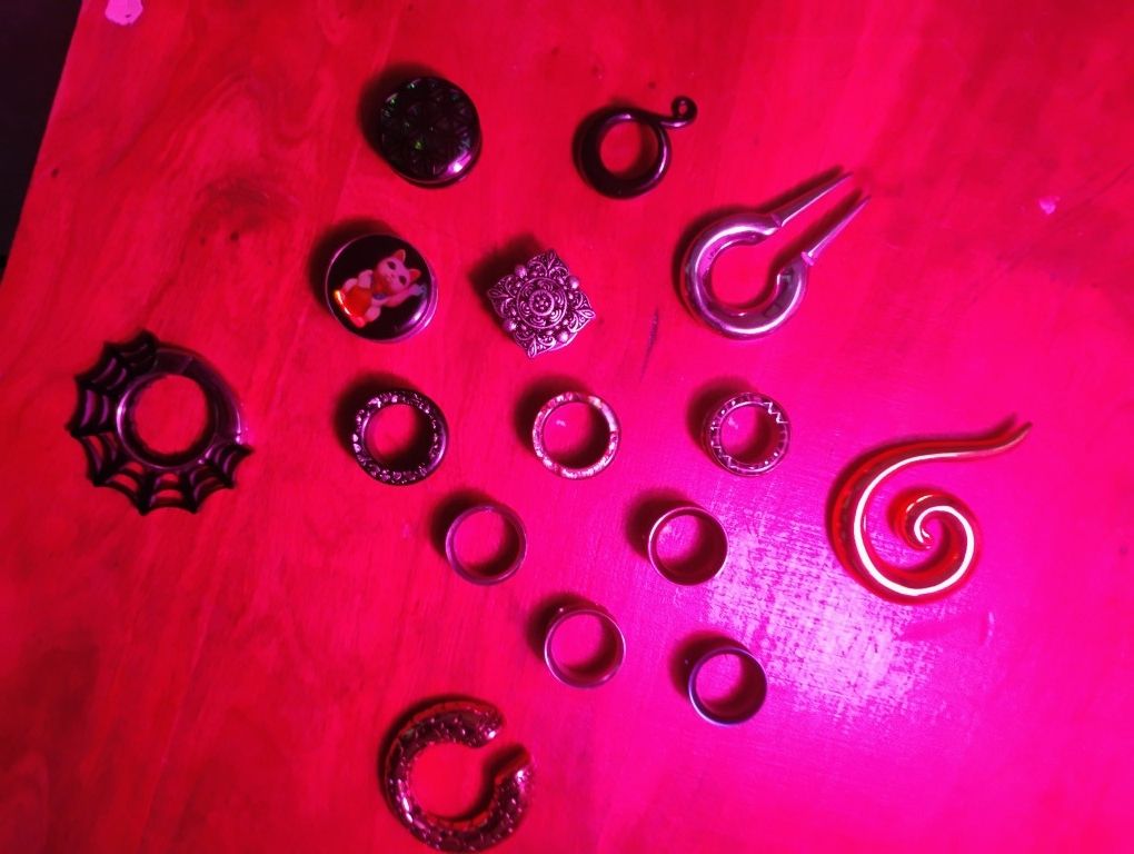 Various Ear Tunnels, Ear Weights, Hangers and Gauges, Jewelry