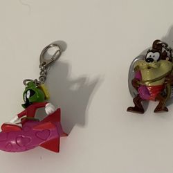 Key Chains Looney Tunes Vintage Taz , Marvin , Tweety , Pepe Le Pew 