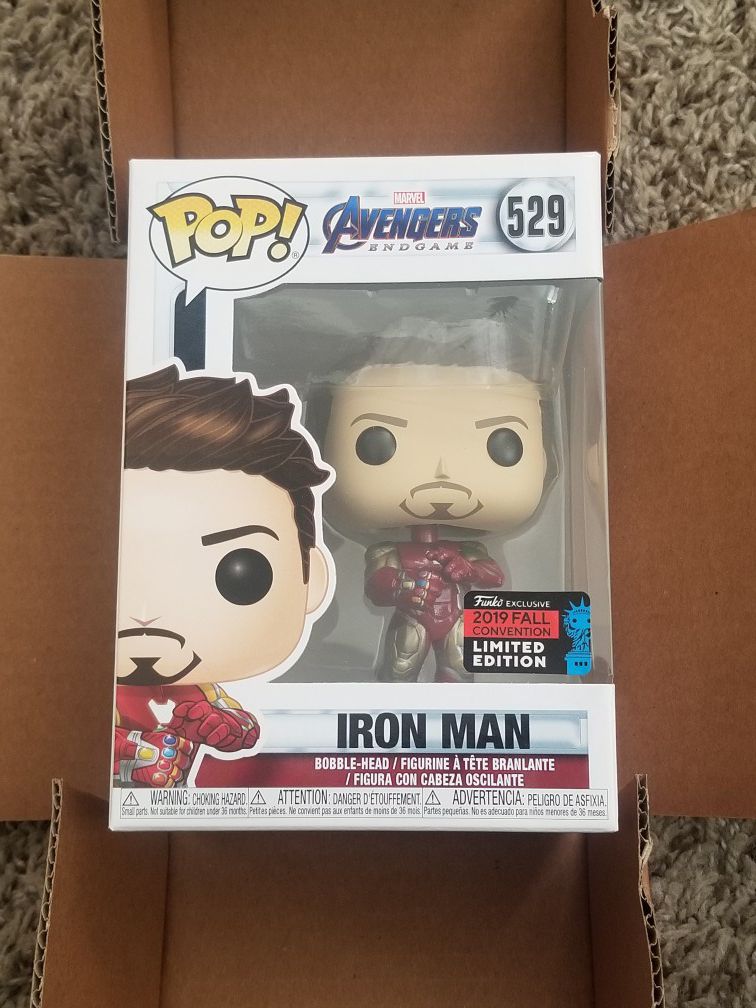 Funko Pop - Iron Man (529) Disney's Marvel Comics, 2019 Fall Comicon Convention Exclusive, Grail, Vaulted, Rare, PPG Price, Tony Stark