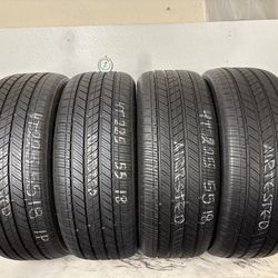 Set 4 Tires 225 55 18 Bridgestone Turanza Ls100 High Tread  