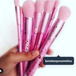 LA Makeup Pink Kabuki Makeup Brush Set 💗