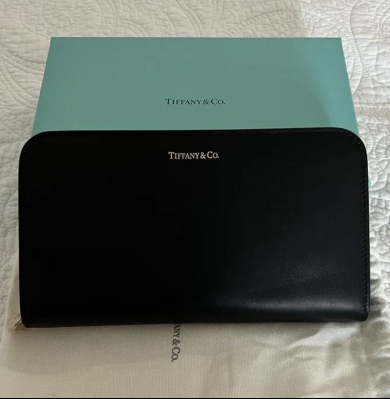 Tiffany & Co. Black Leather wallet $400 OBO