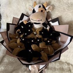 cow themed bouquet 