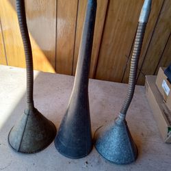 Metal Plastic Antique Funnels