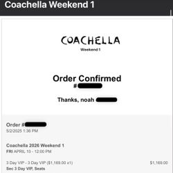 Coachella Weekend 1 VIP