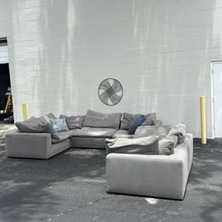 Nixon 6-Piece Cloud Sectional – Oversized & Ultra Cozy!