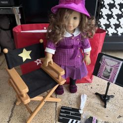 American Girl Doll Rebecca Rubin With Directors Chair Extras