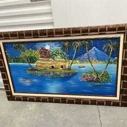 Beautiful Island Painting Frame